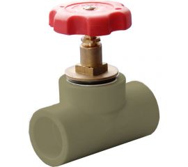 Вентиль ПОЛИТЭК 25 PPR, серый 9700000025с 