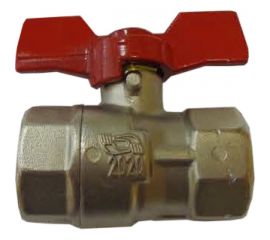 Кран шаровой муфтовый латунный НЗГА КШ-15 Вода ВхВ р 00-00000412 