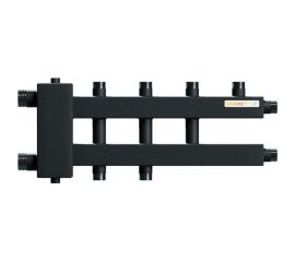 Коллектор Warme с гидрострелкой компактный на 4 контура WKD.R.60.K.2+1+1 