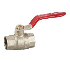 Шаровой кран Зубр 3/2" полнопроходной "мама-мама" ручка никелированная латунь 51350-N-3/2 