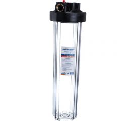 Магистральный фильтр Аквабрайт АБФ-20ББ-ПР подключение латунная резьба 1" ключ в комплекте 33677 