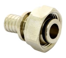 Соединитель Rehau В 16x3/4 EK никелированный, DZR латунь, надвижной 169175 