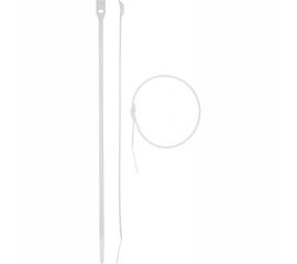 Кабельные стяжки ЗУБР КОБРА белые, с плоским замком, 4.6 х 370 мм, 25 штук, нейлоновые 30930-46-370 