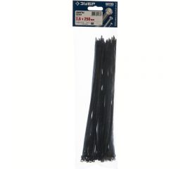Хомут нейлоновый черный 50 шт. (250х3.6 мм; тип 7) ЗУБР 4-309037-36-250 
