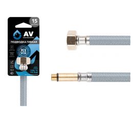 Гибкая подводка для воды AV Engineering nylon Lt иголка М10 длинная - гайка 1/2" 80 см AVE21080 