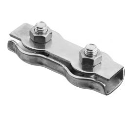 Двойной зажим для стальных канатов BEFAST duplex, цинк, 3 мм, 20 шт. DU320S 