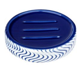 Керамическая мыльница Аквалиния Виток синий E1535B-SD 