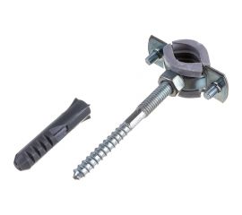 Сантехнический хомут Хоммет 3/8" (14-18 мм) со шпилькой М8х70 и дюбелем 10х50 RUS038 