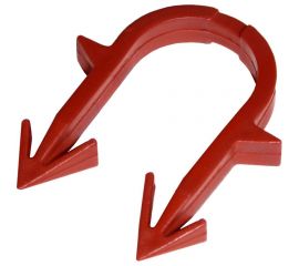 Якорная скоба для теплого пола СВК тип 2, красная, 16 мм, пакет 100 шт. SVK-TPS16100k 