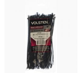 Хомут Volsten V02-1B-3,6х200-100 черный нейлон 3,6х200 100шт. 12959 