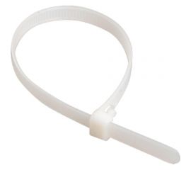 Хомут IEK 4.8x350, белый, нейлон, упаковка 100шт, ИЭК UHH31-D048-350-100 