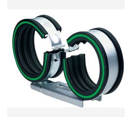 Двойной хомут Mupro VARIO для медных труб, оцинкованный, с изол. DGL, M8, 18 мм 107302.1 