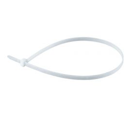 Нейлоновая сверхпрочная стяжка (хомут) SONNEN Power Lock, 2,5x100 мм, белая, 100 шт. 607918 