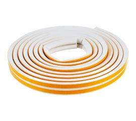 Самоклеящийся уплотнитель Sila D-профиль, 6 м, белый W6 SILADW6 