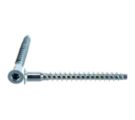 Шурупная стяжка Element 5,0x50 HEX белый цинк 100 шт 038910 