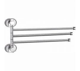 Настенный поворотный держатель для полотенец HAIBA для ванной и кухни, металлический, хром HB1914 541179 