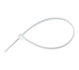 Кабельная стяжка хомут HLT 200x4,8 мм, белый, нейлон, уп. 100 шт. 4670042793350 