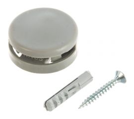 Зеркалодержатель ELEMENT D36мм пластмасса серый 4 шт 116570 