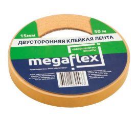Двусторонняя клейкая лента Megaflex 15 мм, 50 м LERAX.15.50 