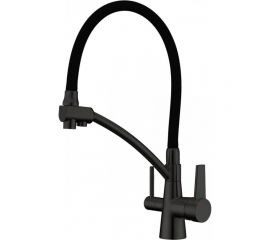 Смеситель для кухни Gappo 35к G4398-16 с выходом для питьевого фильтра, черный 549409 