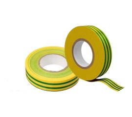 Универсальная изолента Grisard Electric 0,18x19 мм, желто-зеленая, 20 м, 10 шт. GRE-013-0005 