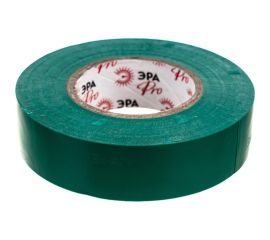 Изолента ЭРА PRO150GREEN ПВХ, профессиональная, 19 мм х 20 м х 150 мкм, зеленая Б0057291 