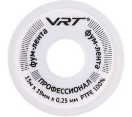 ФУМ лента для воды VRT 19 мм х 0,25 мм х 15 м 530754 