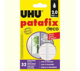 Клеящие подушечки UHU DECO, белые, многоразовые, 32 шт. 40660 