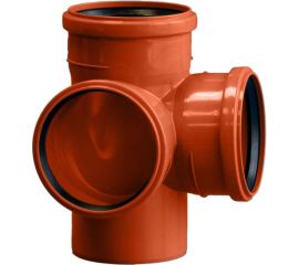 Крестовина ПОЛИТЭК двухпл. 110x110x110/87 (наруж.), 110110287 