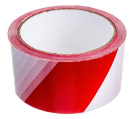 Хозяйственная разметочная лента Tech-Krep 50 мм, 50 м, 47 мкн, красно-белый 152479 