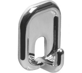 Самоклеящийся крючок Amig пластик, покр. хром, 2 шт. в дисп. 206-45х32х21CR 