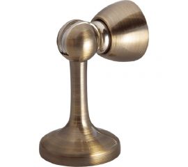 Ограничитель двери СКОБЯНОЙ с магнитом, настенный, медь 007696 