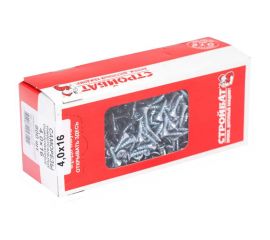 Универсальные саморезы Стройбат 4,0x16 белый цинк 800 шт 204340 