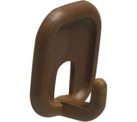 Самоклеящийся крючок Amig пластик, коричневый 2 шт. в дисп. 206-45х32х21MAR 