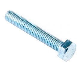 Болт Стройбат DIN 933 М5x30 белый цинк 80 шт 005531 