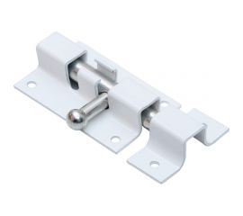 Прямоугольная задвижка СКОБЯНОЙ ШП-60 бел./цинк 002365 