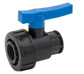 Шаровой компрессионный кран ПОЛИТЭК ВР/ВР 1x1 ТПК-АКВА, 551220101 