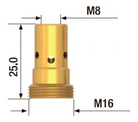 Адаптер контактного наконечника (5 шт; M8х25 мм) FUBAG FB.TA.M8.25 