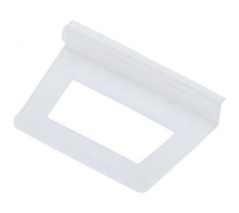 Ручка москитной сетки СКОБЯНОЙ пластик, белая, 2 шт. 002544 