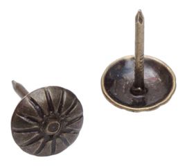 Декоративные гвозди СКОБЯНОЙ Орнамент, 50 г, бронза 007660 