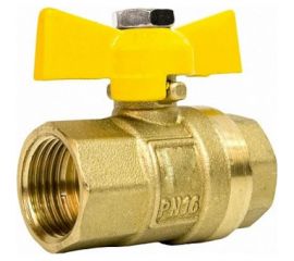 Шаровой кран STI для газа Ду20 Ру16 муфтовый (муфта-муфта) бабочка D170-00047 