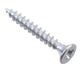 Универсальные саморезы Стройбат 4,0x30 белый цинк 450 шт. 204350 