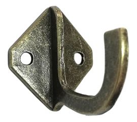 1-рожковый крючок СКОБЯНОЙ мод. 58, бронза 008007 