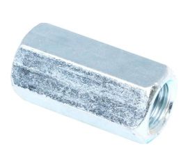 Переходная гайка Стройбат DIN 6334 М14 белый цинк 6 шт 307810 