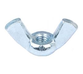 Барашковая гайка Стройбат DIN315 М8 белый цинк 50 шт 307620 