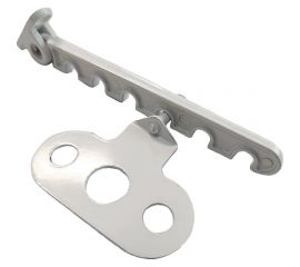 Ограничитель окна СКОБЯНОЙ металл., белый 008400 