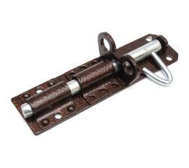 Накладная задвижка Скобис ЗТ-150 медный антик, 10 шт. 4680016801035 