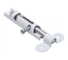 Накладная задвижка СКОБЯНОЙ ЗТ-12 малая, бел./цинк 002362 