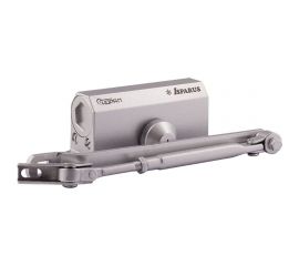 Дверной доводчик с фиксацией НОРА-М Isparus 410F (морозостойкий; от 15 до 60 кг; серебро) 18401 