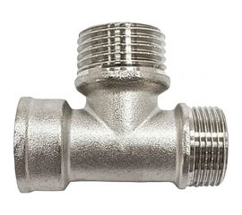 Тройник STI латунный Ду15 (1/2") В-Н-Н никелированный D270-05066 